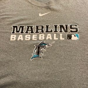 Throwback Nike Florida Marlins T Shirt XXL